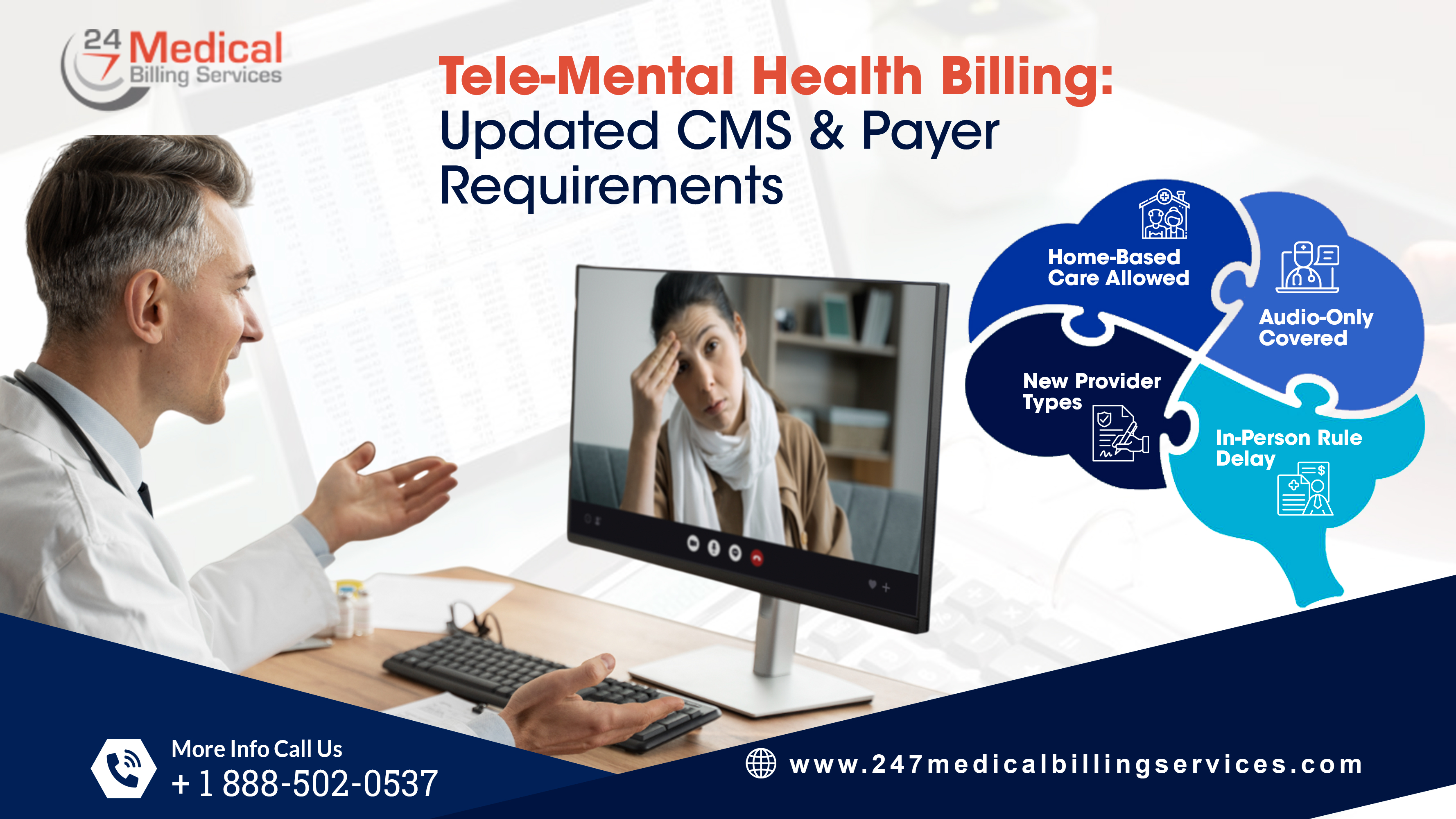 Tele-Mental Health Billing: Updated CMS & Payer Requirements