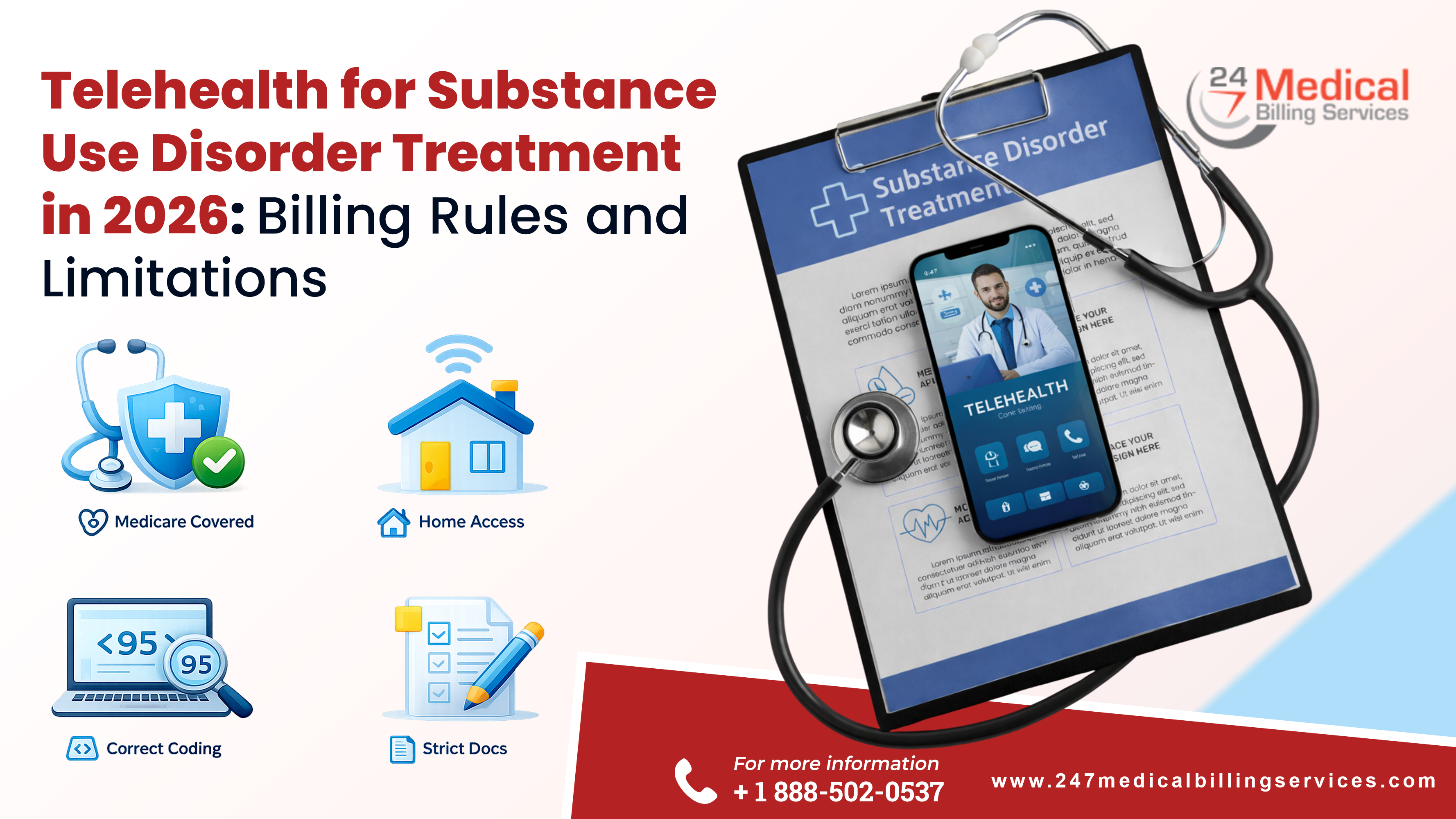 Telehealth for Substance Use Disorder Treatment in 2026: Billing Rules and Limitations