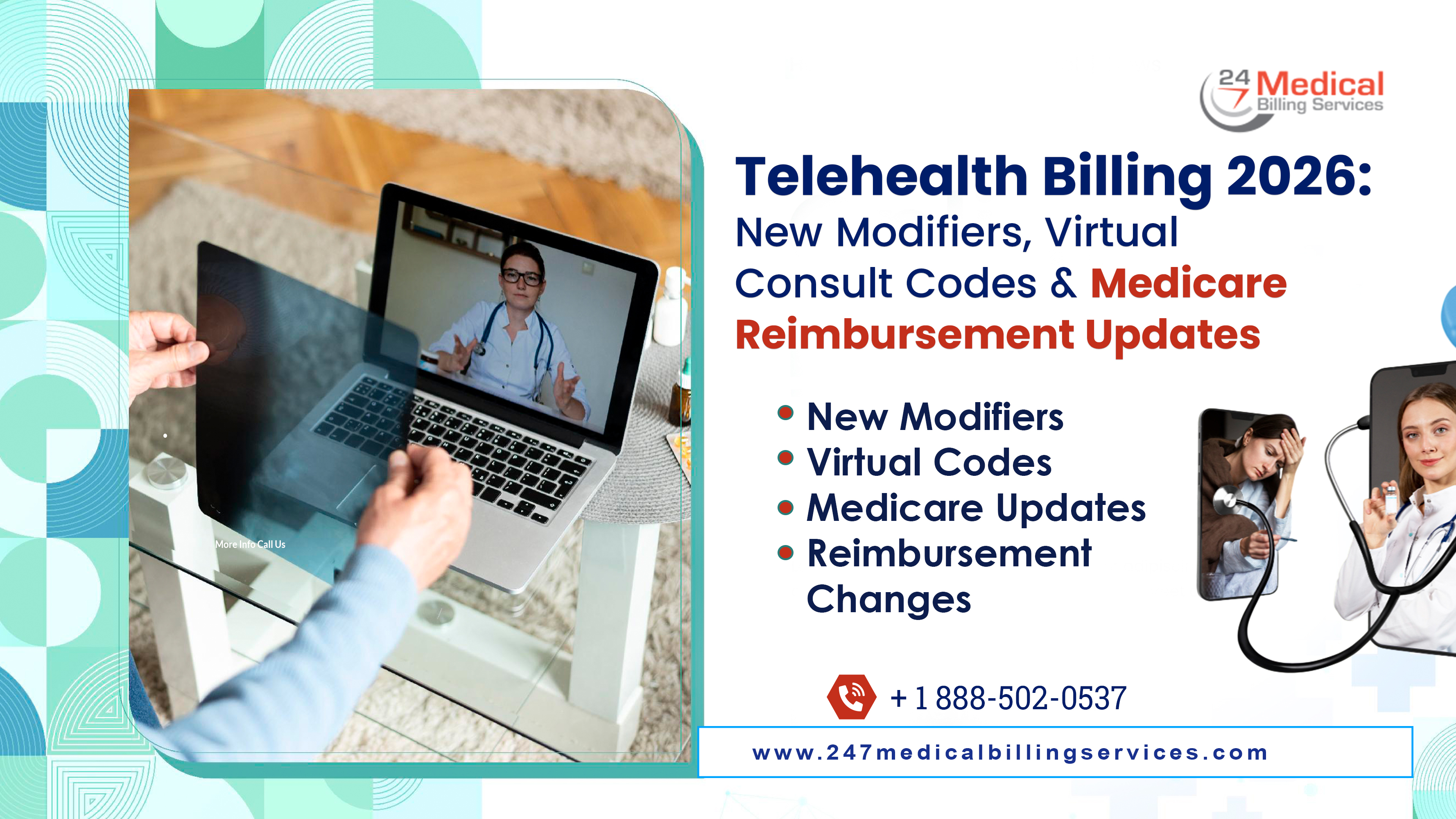 Telehealth Billing 2026: New Modifiers, Virtual Consult Codes & Medicare Updates | 247 MBS