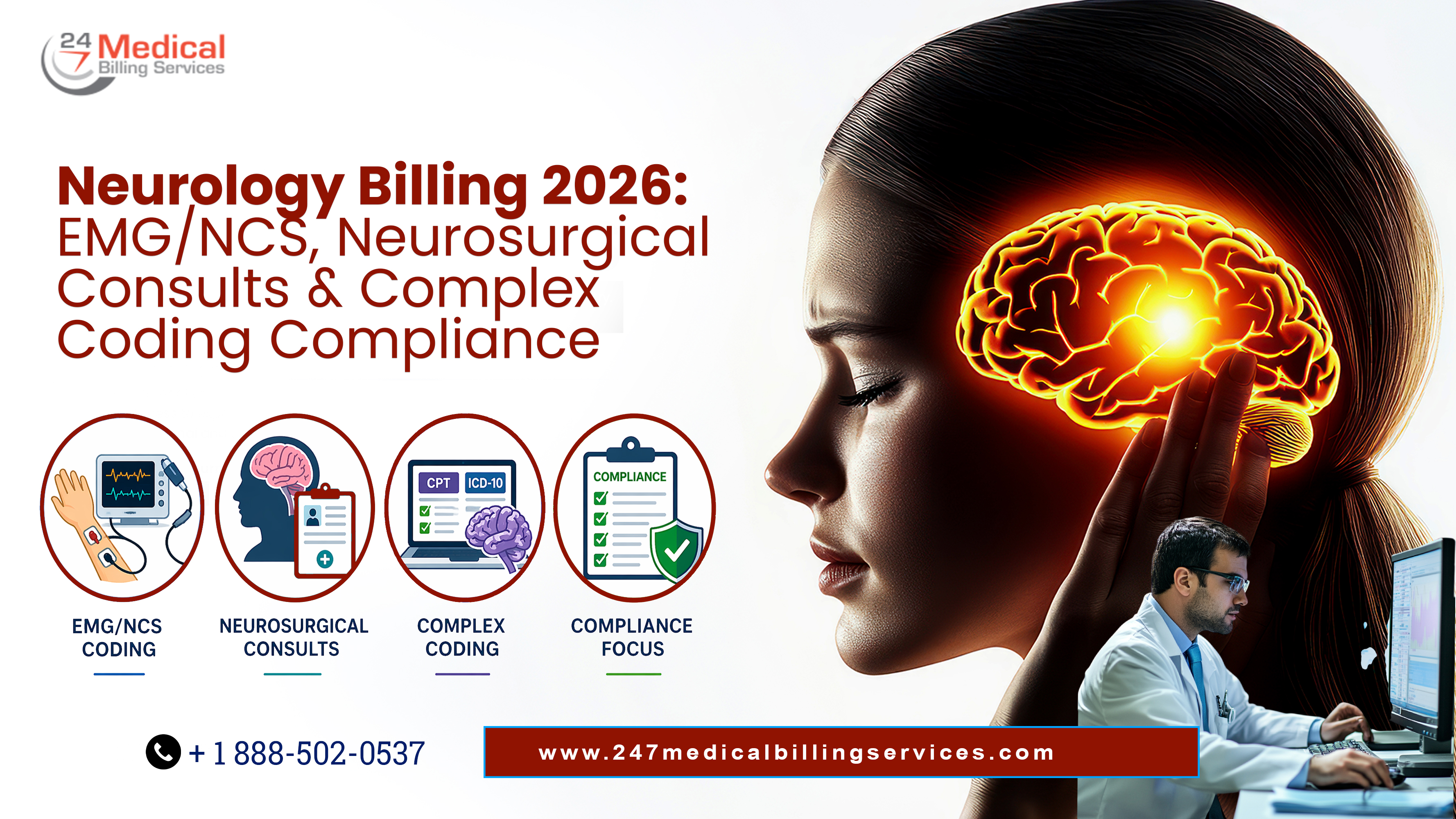 Neurology Billing 2026: EMG/NCS, Neurosurgical Consults & Complex Coding Compliance