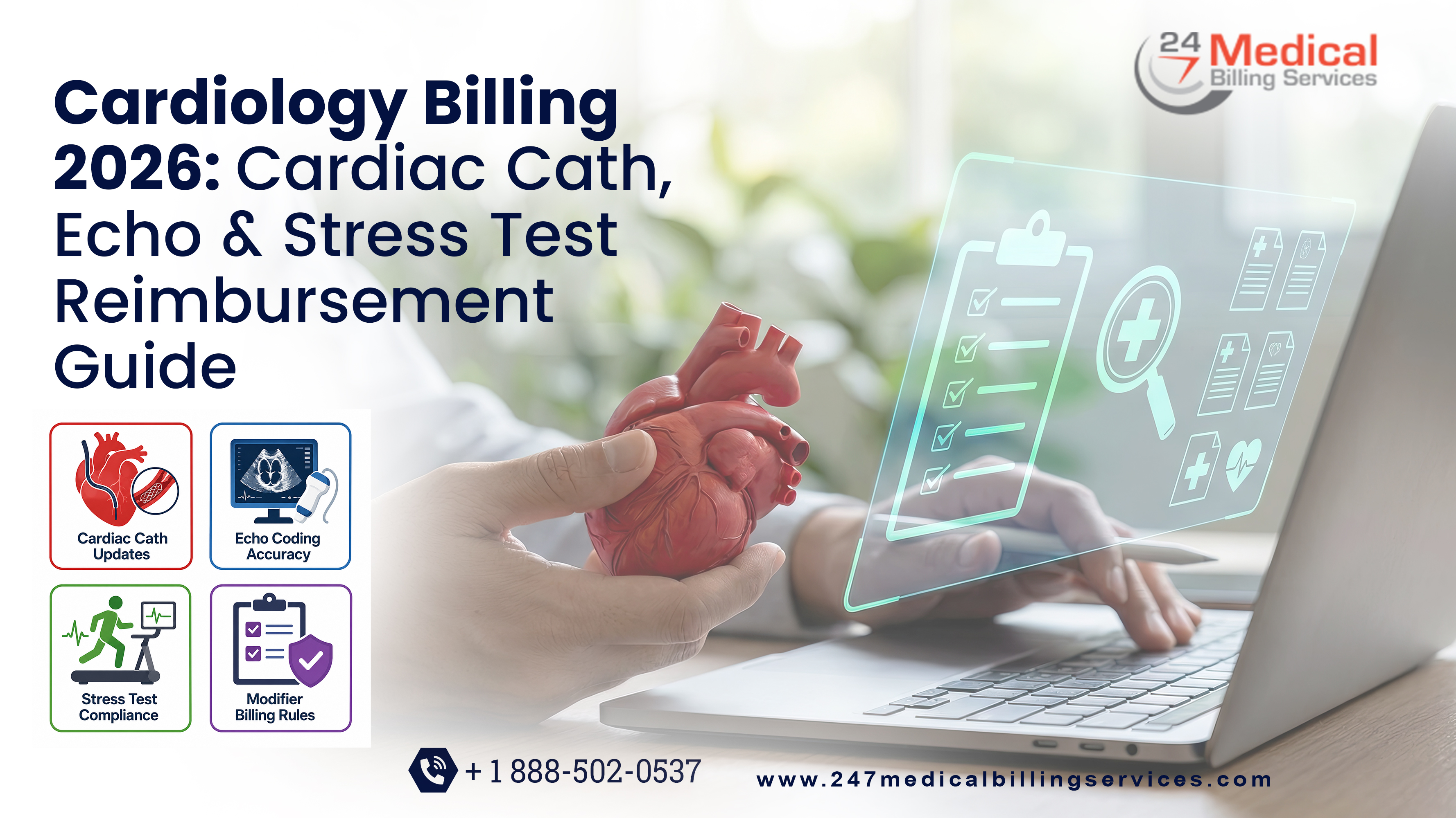 Cardiology Billing 2026: Cardiac Cath, Echo & Stress Test Reimbursement Guide